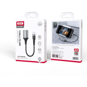 XO adapteris OTG NB201 USB - USB-C juodas - Image 3