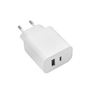 Maxlife MXTC-06 PD QC įkroviklis 1x USB-C 1x USB 20W baltas - Image 2
