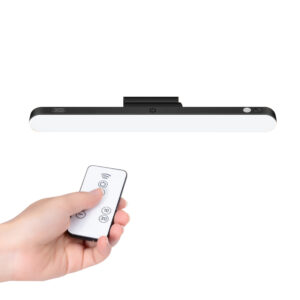 XO LED magnetinė lempa YH08B 1200mAh juoda + nuotolinio valdymo pultas