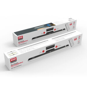 XO LED magnetinė lempa YH08B 1200mAh juoda + nuotolinio valdymo pultas - Image 3