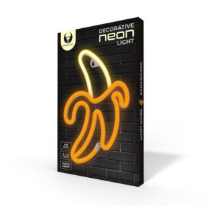 Neoninis LED šviestuvas BANANA baltas geltonas Bat + USB FLNE10 Forever Light - Image 9