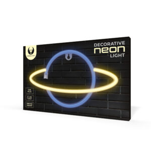 Neoninė LED lemputė SATURN geltona mėlyna Šikšnosparnis + USB FLNE11 Forever Light - Image 9