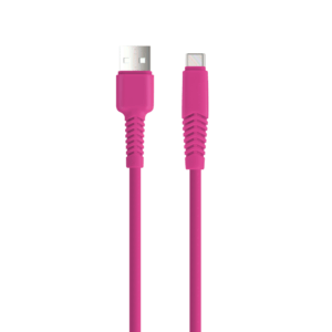 Setty laidas USB - USB-C 1,5 m 2A KSA-C-1.526 rožinis