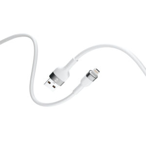 Forever lankstus USB – Lightning laidas 1,0 m 2.4A baltas