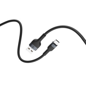 Forever lankstus laidas USB - USB-C 1,0 m 3A juodas