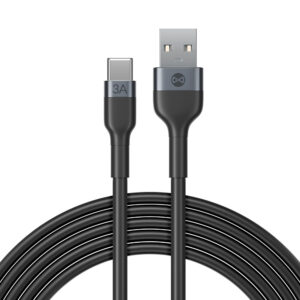 Forever lankstus laidas USB - USB-C 1,0 m 3A juodas - Image 3