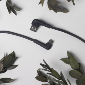 Maxlife MXUC-09 kampinis laidas USB - USB-C 1,0 m 3A juodas - Image 4