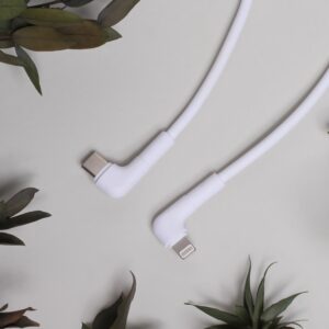 Maxlife MXUC-09 kampinis laidas USB-C - Lightning 1,0 m 27W baltas - Image 4
