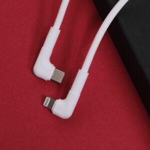 Maxlife MXUC-09 kampinis laidas USB-C - Lightning 1,0 m 27W baltas - Image 5