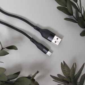 Maxlife MXUC-07 laidas USB - Lightning 1,0 m 2,4A juodas nailoninis - Image 4