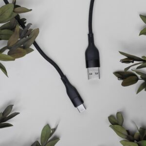 Maxlife MXUC-07 laidas USB - USB-C 1,0 m 3A juodas nailoninis - Image 4