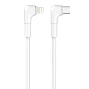 Maxlife MXUC-09 kampinis laidas USB-C - Lightning 1,0 m 27W baltas