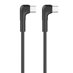 Maxlife MXUC-09 kampinis laidas USB-C - USB-C 1,0 m 60W juodas