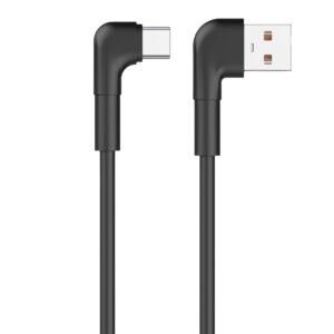 Maxlife MXUC-09 kampinis laidas USB - USB-C 1,0 m 3A juodas