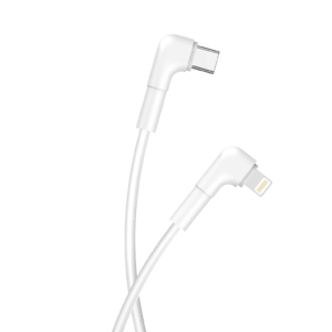 Maxlife MXUC-09 kampinis laidas USB-C - Lightning 1,0 m 27W baltas - Image 2