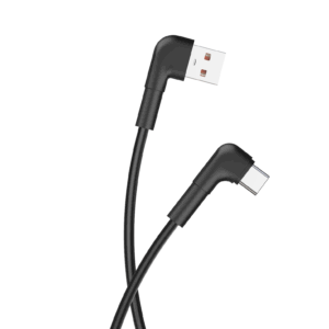 Maxlife MXUC-09 kampinis laidas USB - USB-C 1,0 m 3A juodas - Image 2