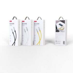 XO kabelis NB251 USB - USB-C 1,0 m 6A geltonas - Image 2
