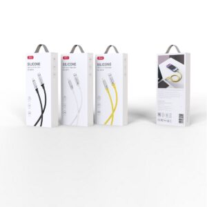 XO kabelis NB251 USB - Lightning 1,0 m 6A juodas - Image 2