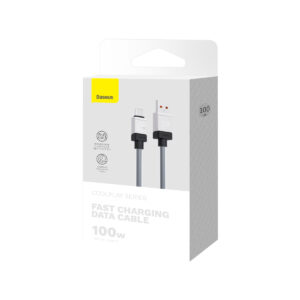Baseus laidas CoolPlay USB - USB-C 1m 100W juodas - Image 8