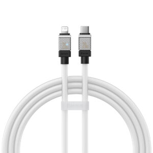 Baseus laidas CoolPlay USB-C - Lightning 2m 20W baltas