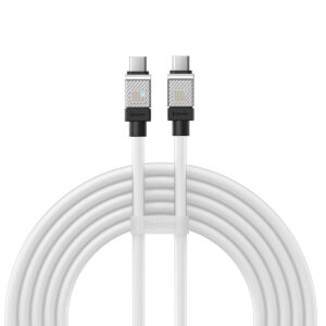 Baseus laidas CoolPlay USB-C - USB-C 2m 100W baltas