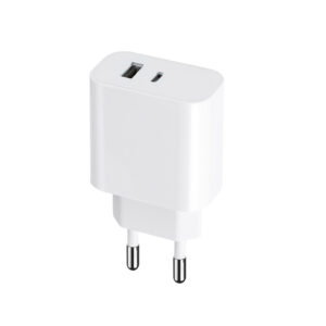 Maxlife MXTC-06 PD QC įkroviklis 1x USB-C 1x USB 30W baltas