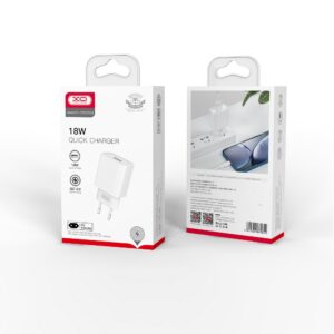 XO sieninis įkroviklis CE02D QC 3.0 18W 1x USB baltas - Image 3