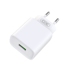 XO sieninis įkroviklis CE02D QC 3.0 18W 1x USB baltas + Lightning laidas - Image 2