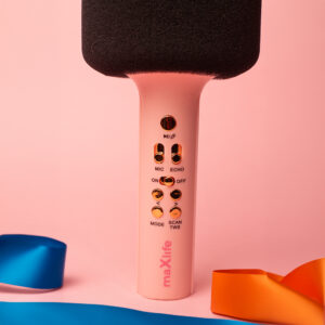 Maxlife „Bluetooth“ mikrofonas su garsiakalbiu MXBM-600, rožinis - Image 4