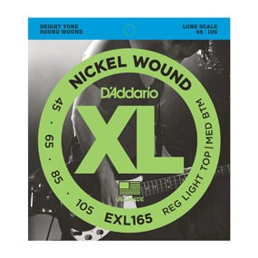D'Addario EXL165 - bosinės gitaros stygos (45–105)
