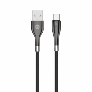 Forever Sleek USB – USB-C laidas 1,0 m 3A juodas