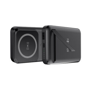 Forever belaidė išorinė baterija MATB-100 PD QC 22.5W 10000 mAh magnetinė, juoda - Image 3