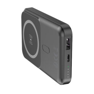 Forever belaidė išorinė baterija MATB-100 PD QC 22.5W 10000 mAh magnetinė, juoda - Image 4