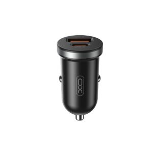 XO automobilinis įkroviklis CC56 PD 30W QC 1x USB 1x USB-C juodas