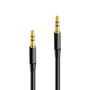 Maxlife garso kabelis jack 3.5 mm - jack 3.5 mm 1m juodas - Image 2
