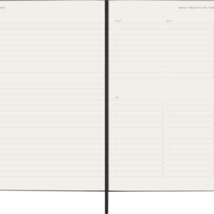 Kalendermärkmik Moleskine PRO 2027 13x21cm, nädal V, kõvad kaaned, must - Image 3