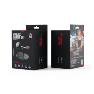 Maxlife MXWC-03 magnetinis belaidis įkroviklis 15W juodas 3in1 - Image 15