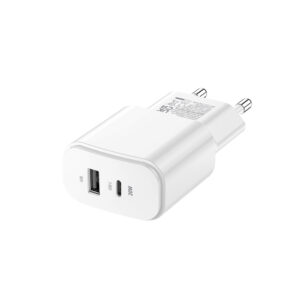 Forever TC-01-20AC PD QC įkroviklis 1x USB-C 1x USB 20W baltas - Image 3