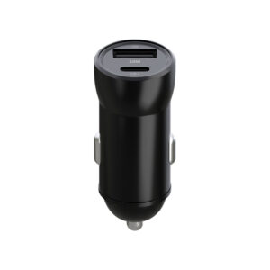 Maxlife MXCC-04 PD QC automobilinis įkroviklis 1x USB-C 1x USB 20W juodas + USB-C - USB-C laidas 60W - Image 2