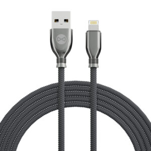 Forever Tornado USB – Lightning laidas 1,0 m 3A juodas - Image 2