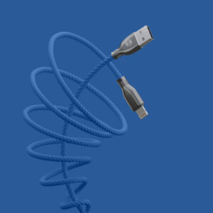 Forever Tornado USB – Lightning laidas 1,0 m 3A tamsiai mėlynas - Image 4
