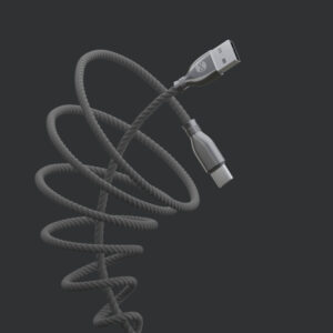 Forever Tornado USB - USB-C laidas 1,0 m 3A juodas - Image 4