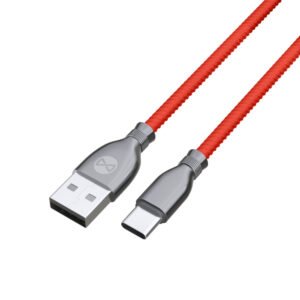 Forever Tornado laidas USB - USB-C 1,0 m 3A raudonas - Image 3
