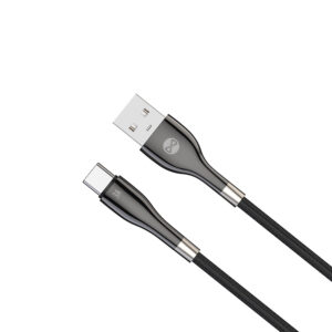 Forever Sleek USB – USB-C laidas 1,0 m 3A juodas - Image 2
