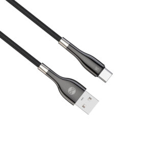 Forever Sleek USB – USB-C laidas 1,0 m 3A juodas - Image 4