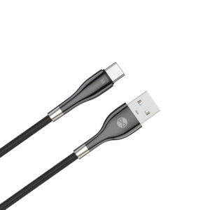 Forever Sleek USB – USB-C laidas 1,0 m 3A juodas - Image 5