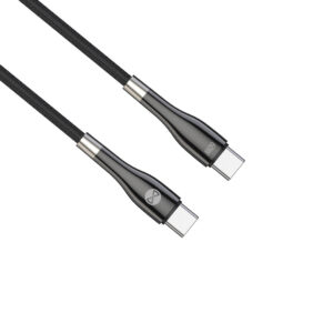 Forever Sleek USB-C – USB-C laidas 2,0 m 60W juodas - Image 4