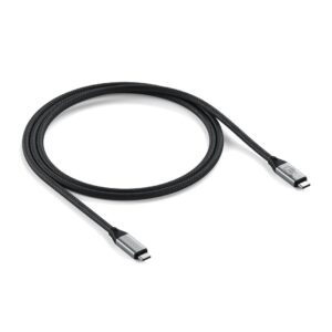 Satechi USB4 V2 Pro Cable USB kabelis USB4 Gen 4x2 1,2 m USB C 120 Gbit/s 240 W Sidabras, Juoda