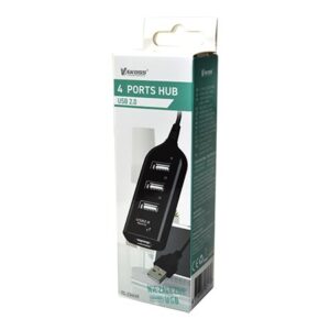 Vakoss TC-234UX sąsajos šakotuvas USB 2.0 Juoda - Image 3