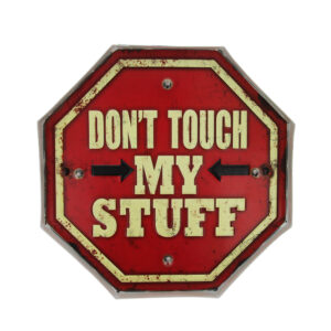RETRO metalinė iškaba su LED apšvietimu Don't Touch Forever Light - Image 2